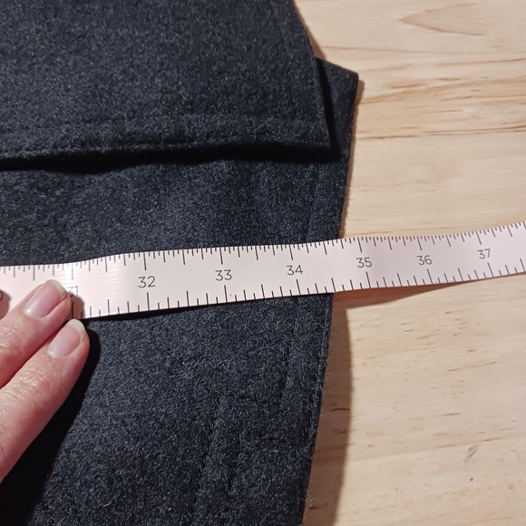 Lauren Ralph Lauren Black Wool Blend Double Breasted Over Coat Size 48R - Picture 8 of 8